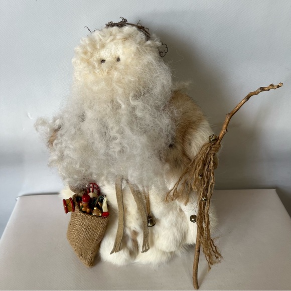 Vintage Handmade Santa Rabbit Fur - Picture 1 of 7